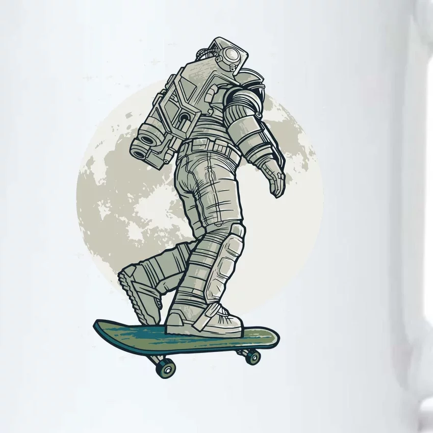 Skater Astronaut Moon Black Color Changing Mug