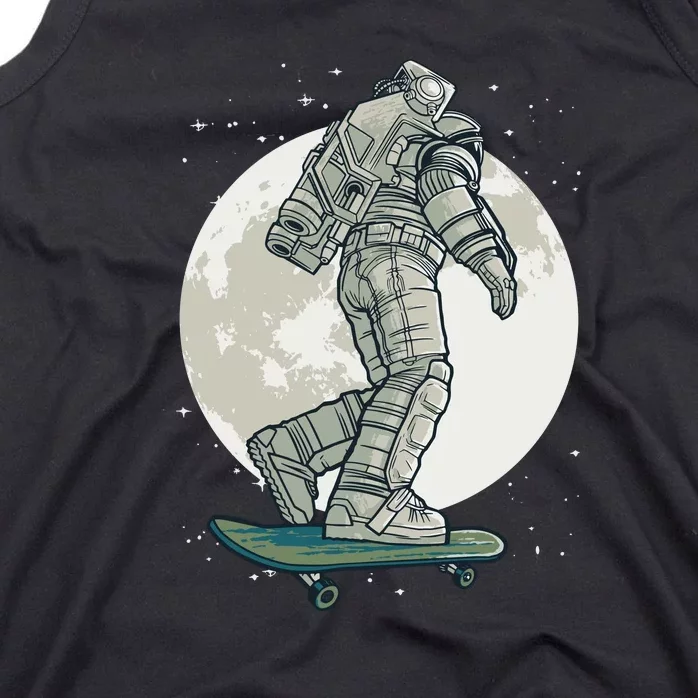 Skater Astronaut Moon Tank Top