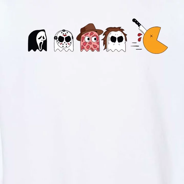 Serial Killer Boo Halloween Serial Killer Ghost Garment-Dyed Sweatshirt