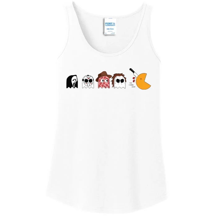 Serial Killer Boo Halloween Serial Killer Ghost Ladies Essential Tank