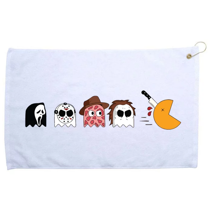 Serial Killer Boo Halloween Serial Killer Ghost Grommeted Golf Towel