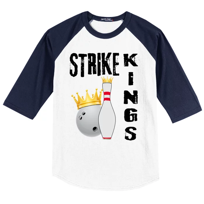 Strike Kings Bowling Logo Baseball Sleeve Shirt