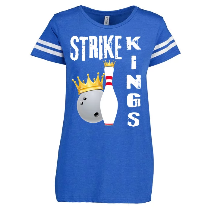 Strike Kings Bowling Logo Enza Ladies Jersey Football T-Shirt