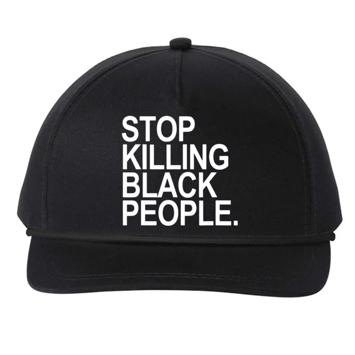 Stop Killing Black People Snapback Five-Panel Rope Hat