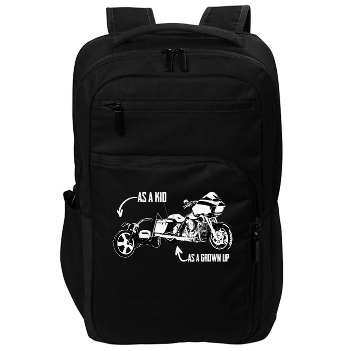 's Kid's Big Wheel Tricycle Road Glide Motorcycle Design Impact Tech Backpack