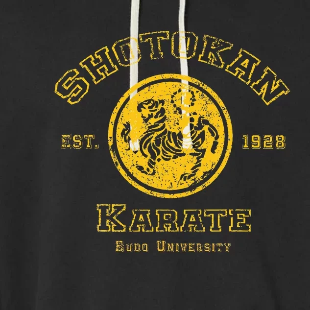 Shotokan Karate Budo University Martial Arts Design Garment-Dyed Fleece Hoodie