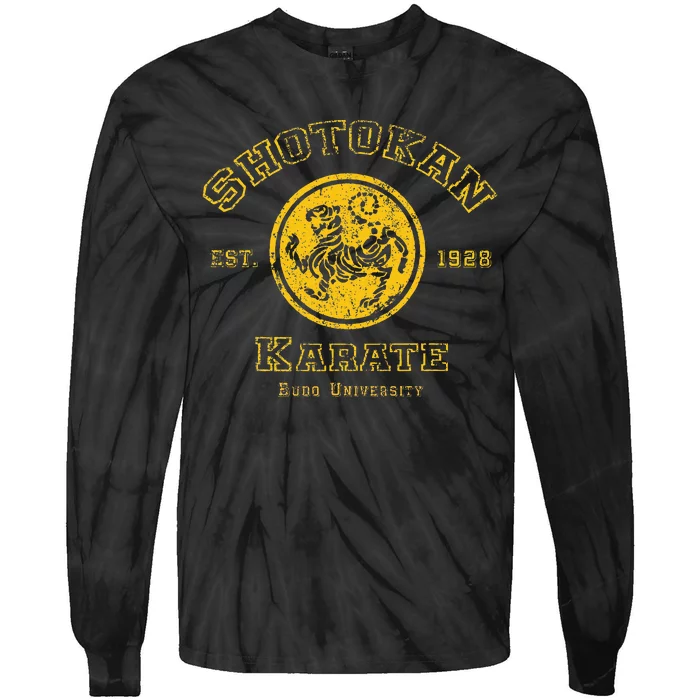 Shotokan Karate Budo University Martial Arts Design Tie-Dye Long Sleeve Shirt