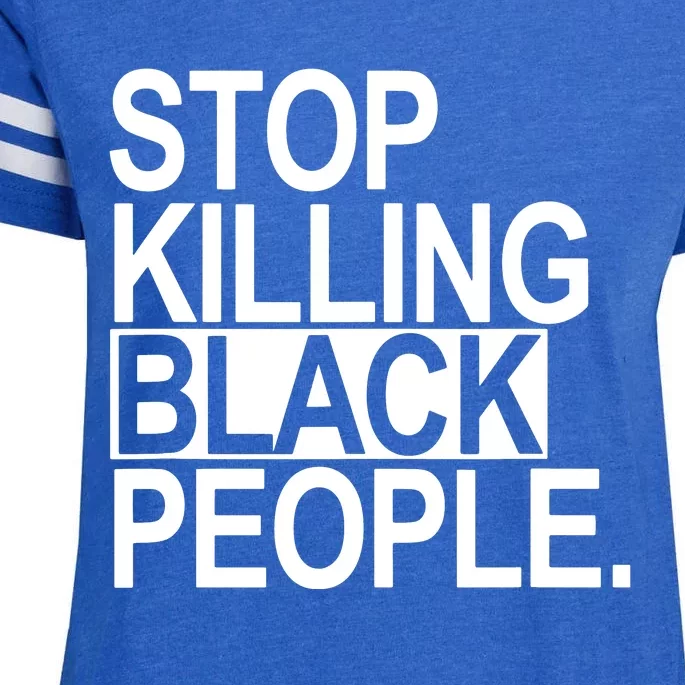 Stop Killing Black People Enza Ladies Jersey Football T-Shirt