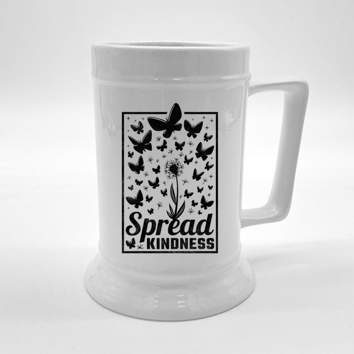 Spread Kindness Butterfly Cool Gift Front & Back Beer Stein