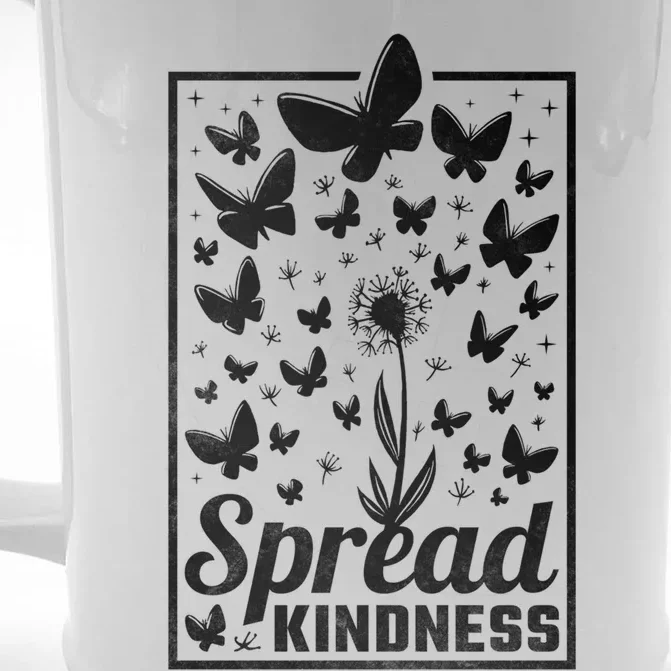 Spread Kindness Butterfly Cool Gift Front & Back Beer Stein