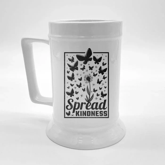 Spread Kindness Butterfly Cool Gift Front & Back Beer Stein