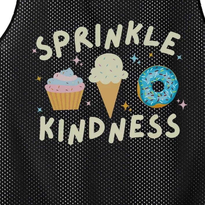 Sprinkle Kindness Cupcake Ice Cream Donut Mesh Reversible Basketball Jersey Tank