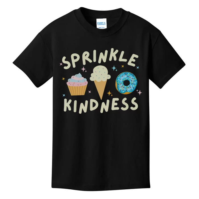 Sprinkle Kindness Cupcake Ice Cream Donut Kids T-Shirt