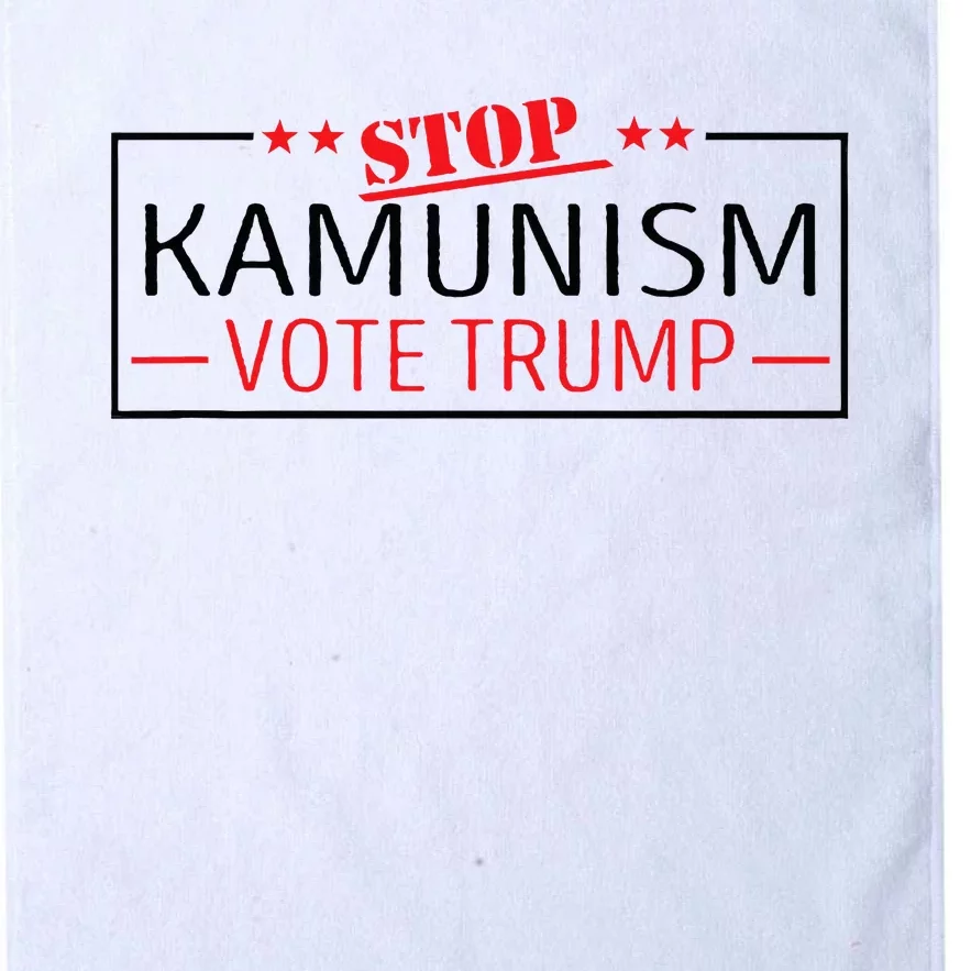 Stop Kamunism Communism Vote Trump 47 Platinum Collection Golf Towel