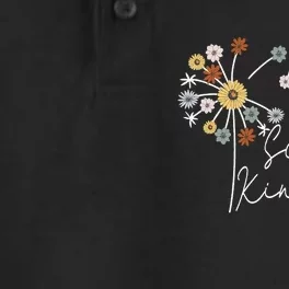 Scatter Kindness Cute Dandelion Wish Inspirational Dry Zone Grid Performance Polo