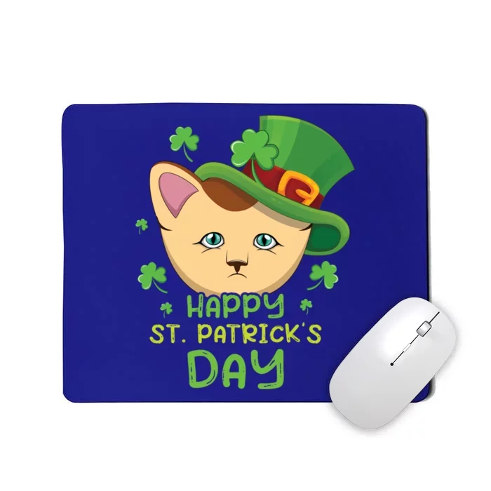 Shamrock Kawaii Cat Cute Cat Happy Saint Patrick Day Cute Gift Mousepad