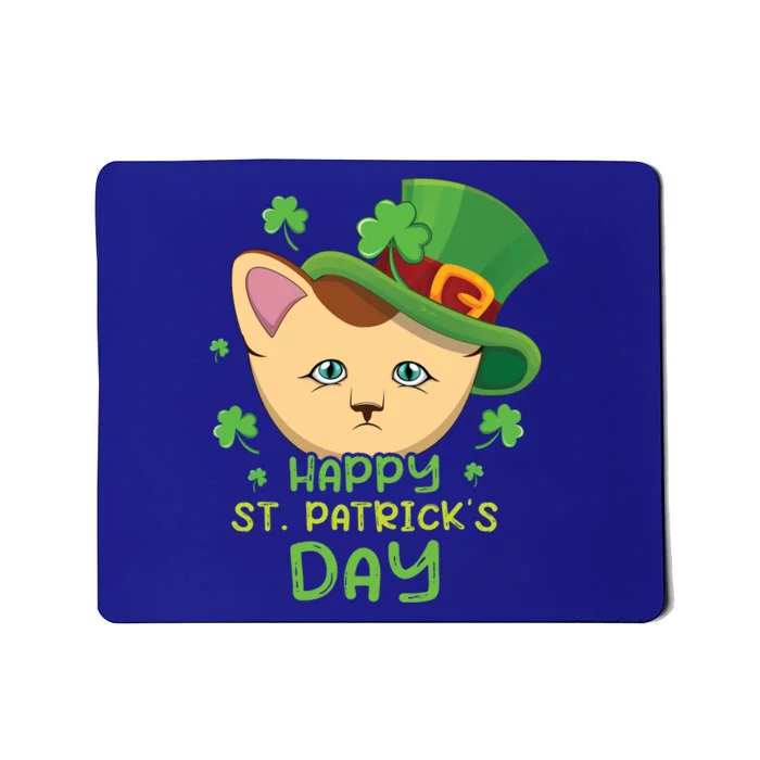 Shamrock Kawaii Cat Cute Cat Happy Saint Patrick Day Cute Gift Mousepad