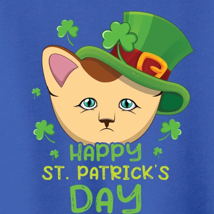 Shamrock Kawaii Cat Cute Cat Happy Saint Patrick Day Cute Gift Toddler T-Shirt