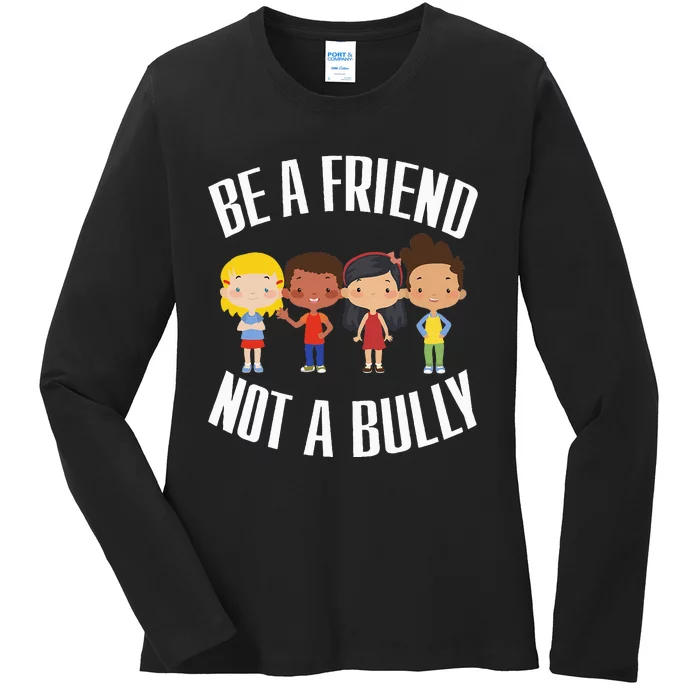 Spread Kindness Choose Friendship Over Bullying Ladies Long Sleeve Shirt