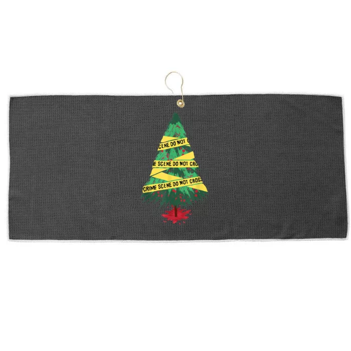 Serial Killer Christmas Tree Crime Scene True Crime Large Microfiber Waffle Golf Towel