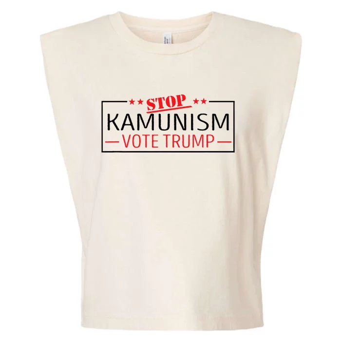 Stop Kamunism Communism Vote Trump 47 Garment-Dyed Women's Muscle Tee