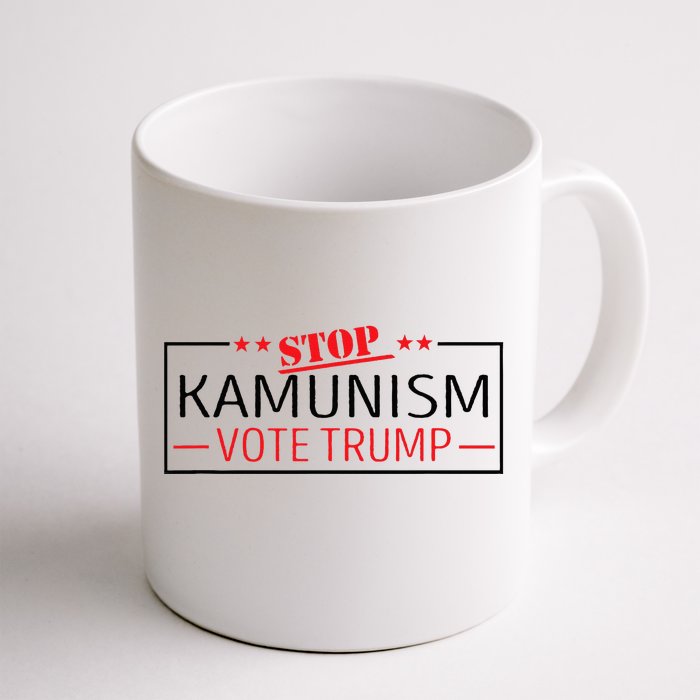 Stop Kamunism Communism Vote Trump 47 Front & Back Coffee Mug