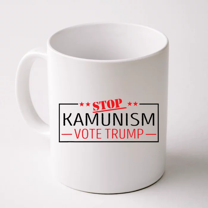 Stop Kamunism Communism Vote Trump 47 Front & Back Coffee Mug