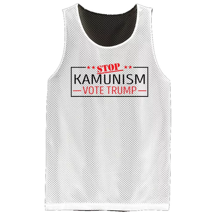 Stop Kamunism Communism Vote Trump 47 Mesh Reversible Basketball Jersey Tank