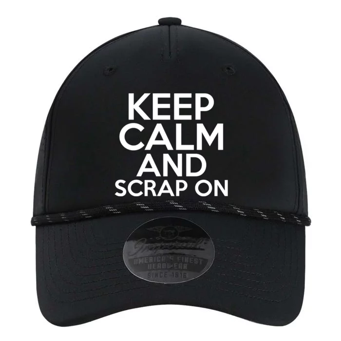 Scrapbook Keep Calm And Scrap On I Do Crafts Scrapbooking Gift Performance The Dyno Cap