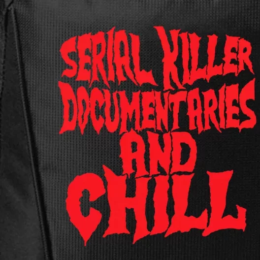 Serial Killer Documentaries And Chill Halloween City Backpack