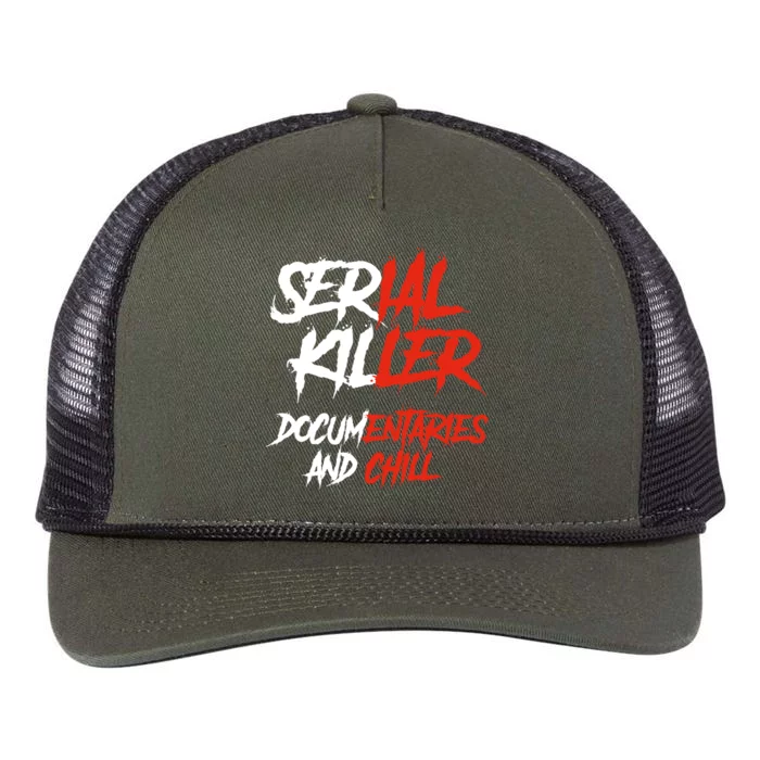 Serial Killer Docutaries And Chill Halloween Gift Retro Rope Trucker Hat Cap