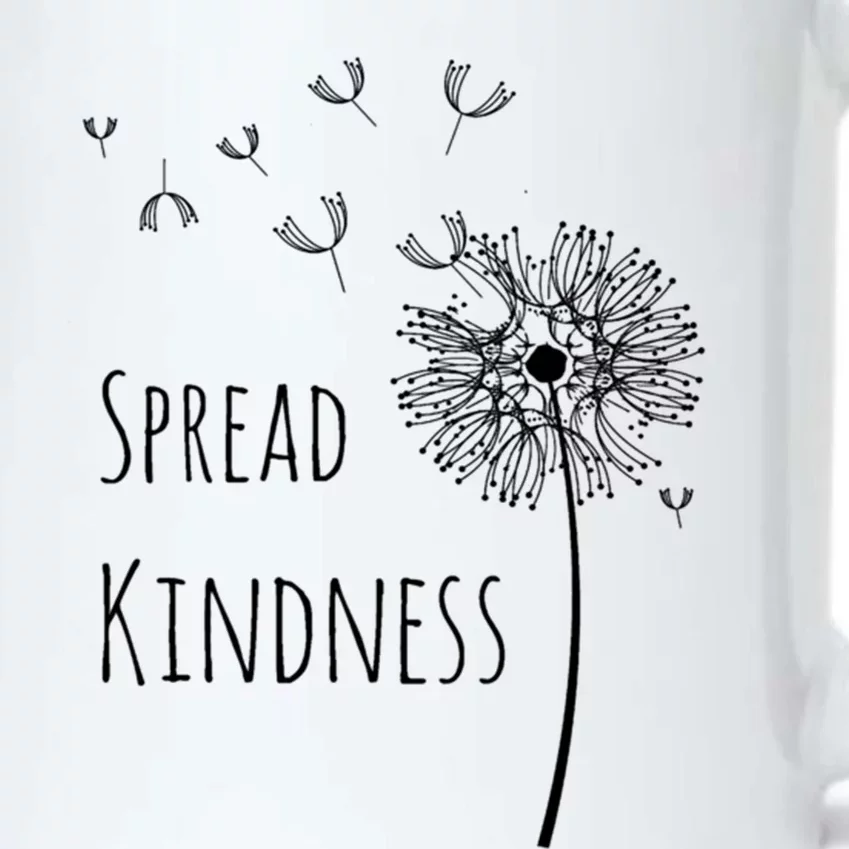 Spread Kindness Dandelion Cute Gift Black Color Changing Mug