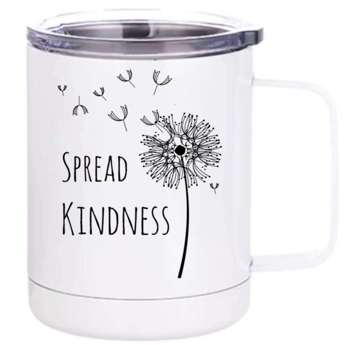 Spread Kindness Dandelion Cute Gift Front & Back 12oz Stainless Steel Tumbler Cup