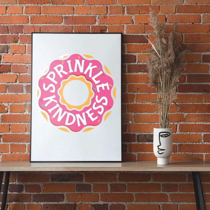 Sprinkle Kindness Donut Graphic Plus Size Shirt For Girl Boy Unisex Poster