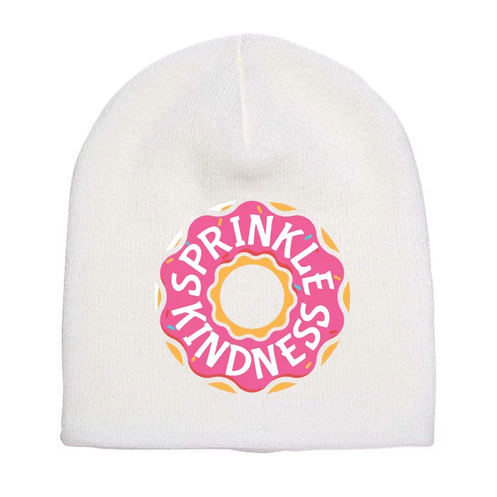 Sprinkle Kindness Donut Graphic Plus Size Shirt For Girl Boy Unisex Short Acrylic Beanie