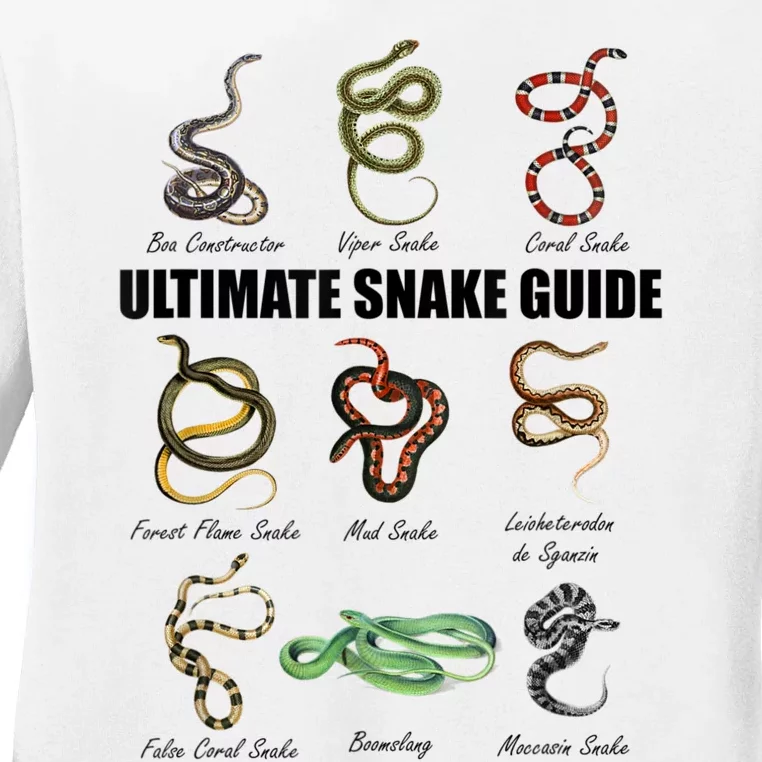 Snakes Kids Educational Serpent Zookeeper Reptile Lover Ladies Long Sleeve Shirt