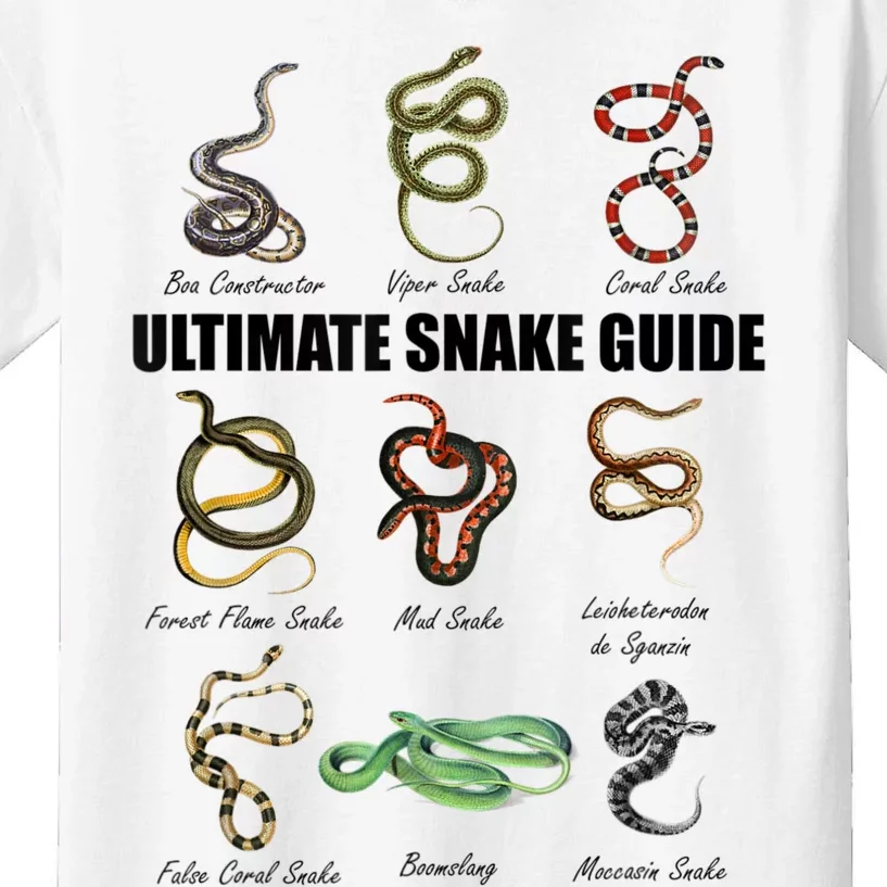 Snakes Kids Educational Serpent Zookeeper Reptile Lover Kids T-Shirt