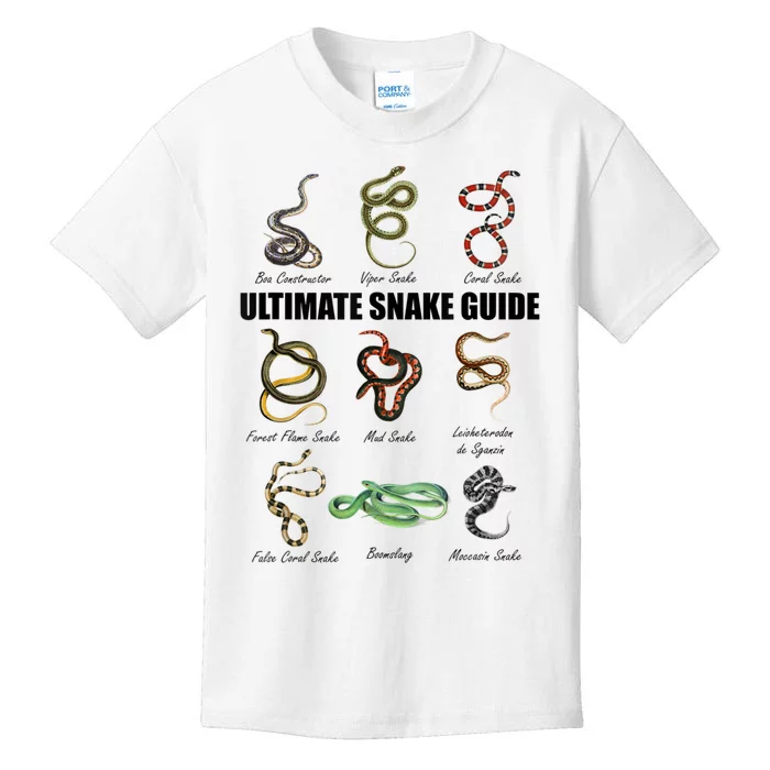 Snakes Kids Educational Serpent Zookeeper Reptile Lover Kids T-Shirt