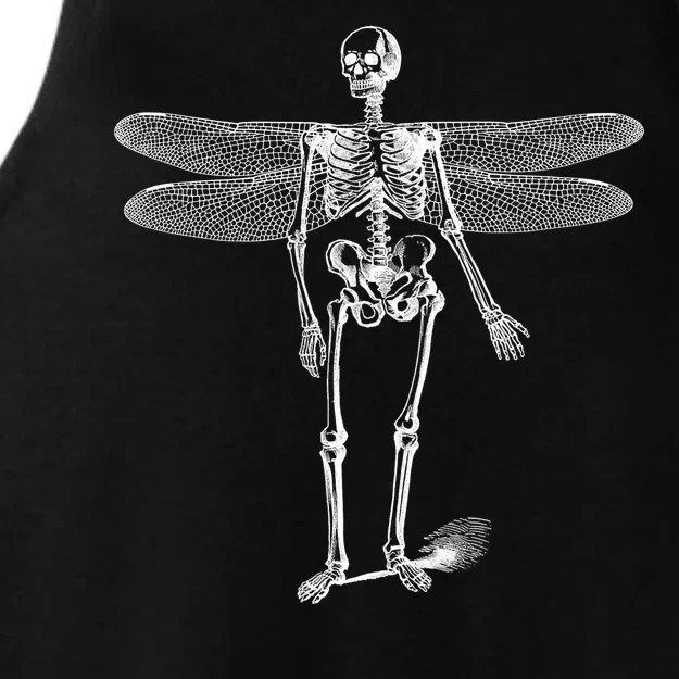 Skeleton Fairy Grunge Ladies Tri-Blend Wicking Tank