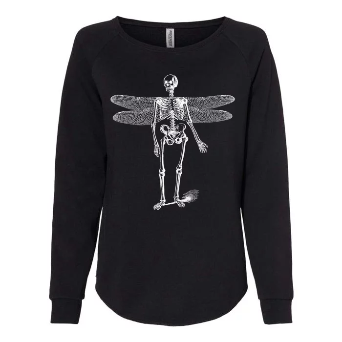 Skeleton Fairy Grunge Womens California Wash Sweatshirt