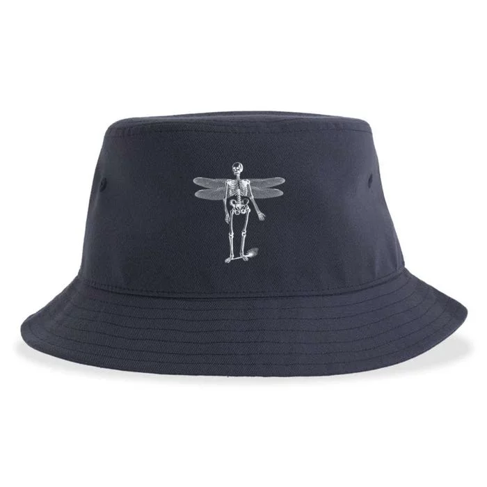 Skeleton Fairy Grunge Sustainable Bucket Hat