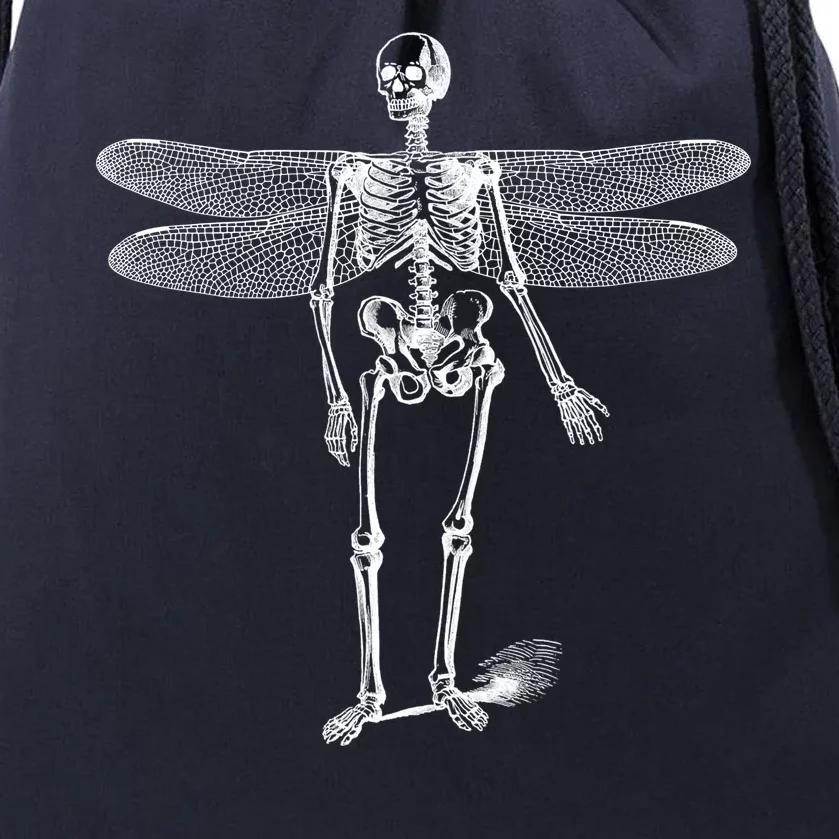 Skeleton Fairy Grunge Drawstring Bag