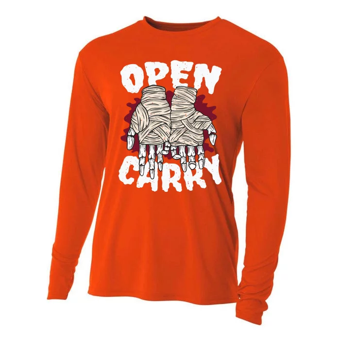 Skeleton Open Carry Boxing Cooling Performance Long Sleeve Crew