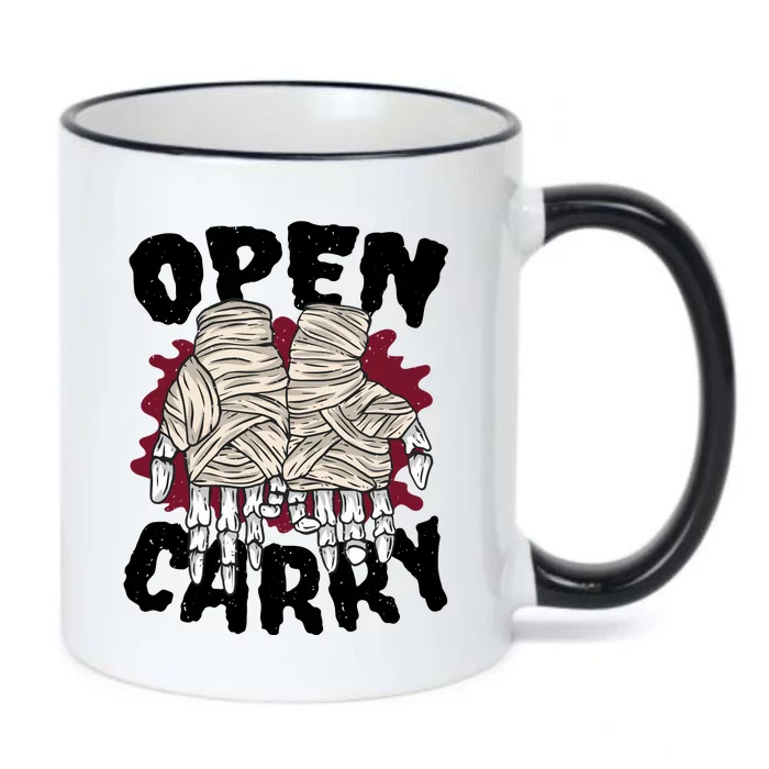 Skeleton Open Carry Boxing Black Color Changing Mug