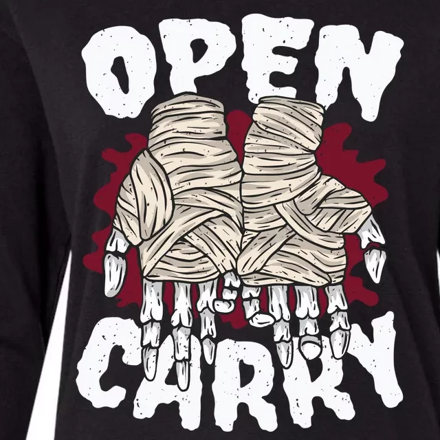 Skeleton Open Carry Boxing Womens Cotton Relaxed Long Sleeve T-Shirt