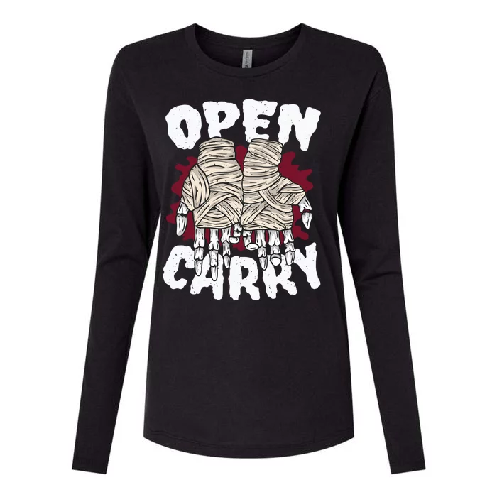 Skeleton Open Carry Boxing Womens Cotton Relaxed Long Sleeve T-Shirt