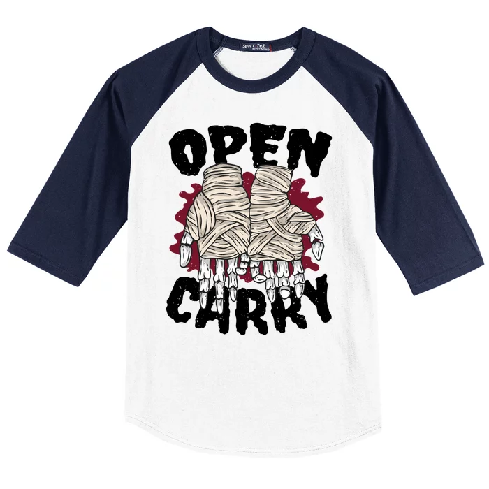 Skeleton Open Carry Boxing Baseball Sleeve Shirt