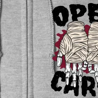 Skeleton Open Carry Boxing Full Zip Hoodie