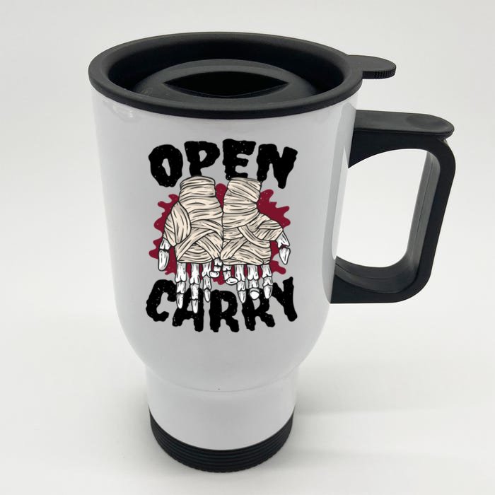 Skeleton Open Carry Boxing Front & Back Stainless Steel Travel Mug