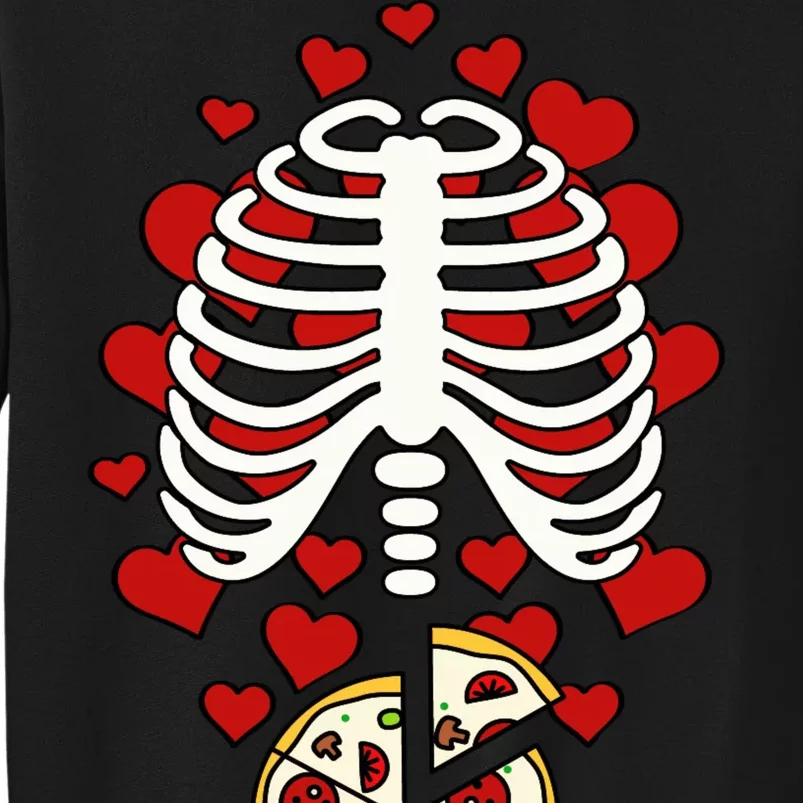 Skeleton Pizza Rib Cage X-Ray Sweatshirt